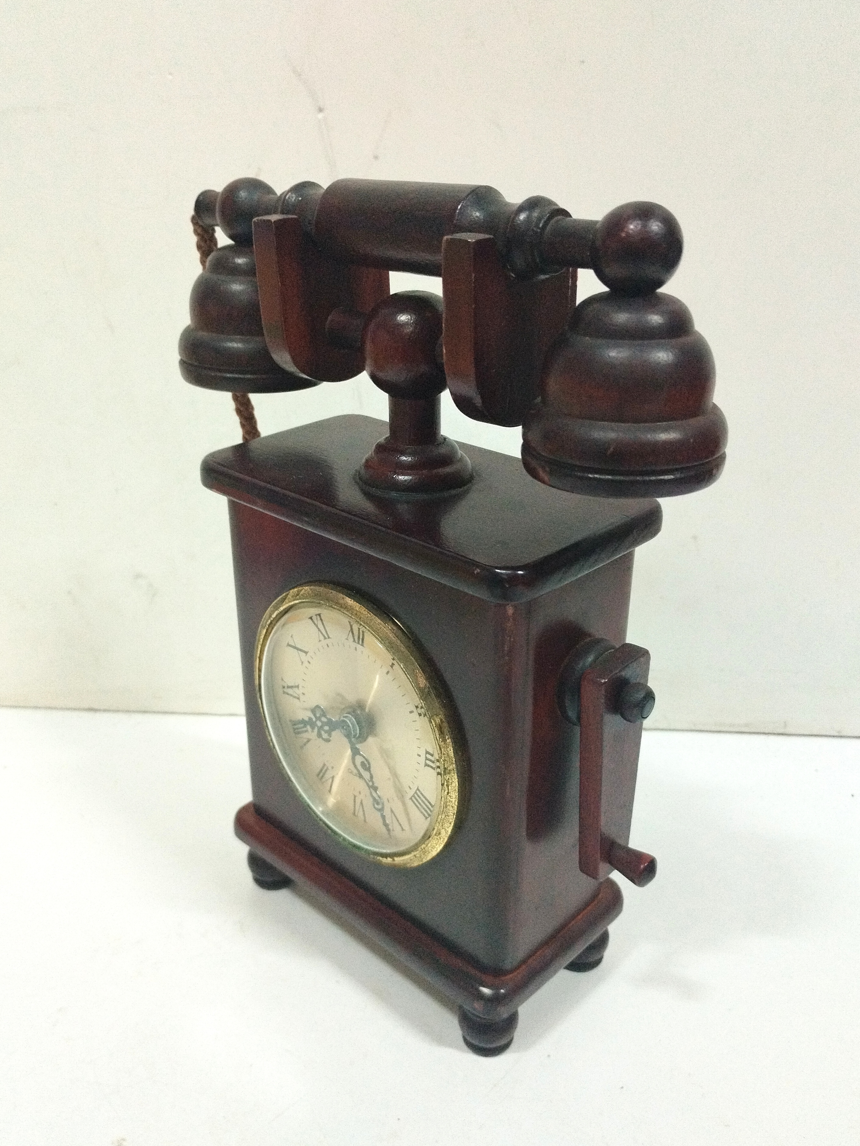 reloj sobremesa madera 24.5x18x7 1u